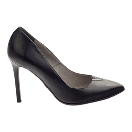Edeo Escarpins à talons hauts pour femmes 3180 noir le noir