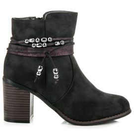 Vinceza Bottes classiques noir