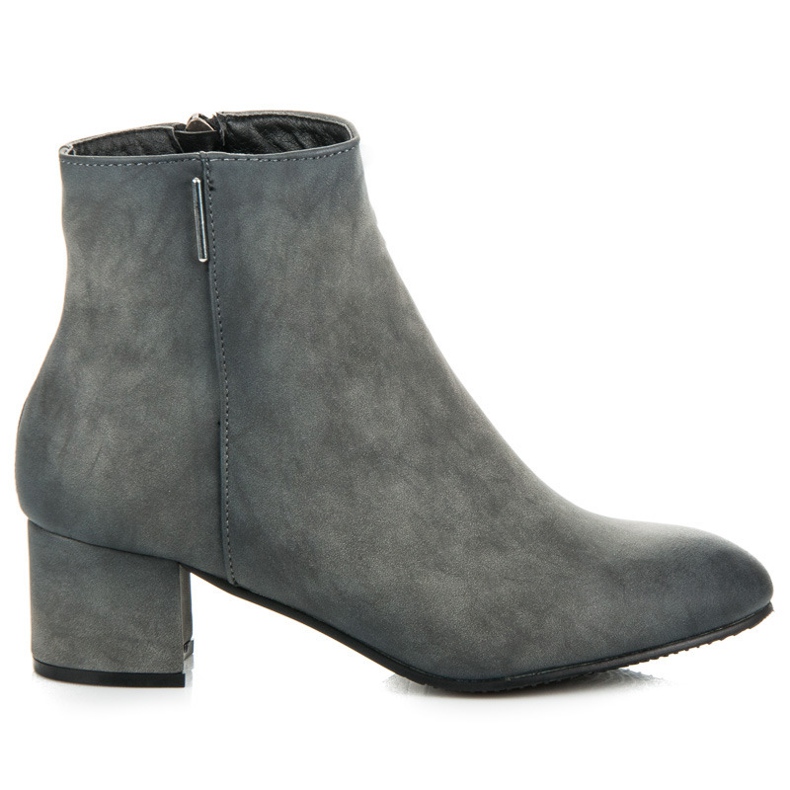Vinceza Bottes à petit talon gris Vinceza Bottes à petit talon gris