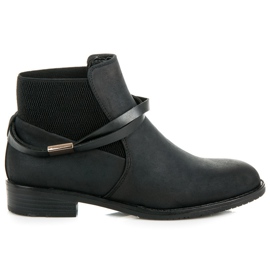 Vinceza Bottines Jodhpur basses le noir