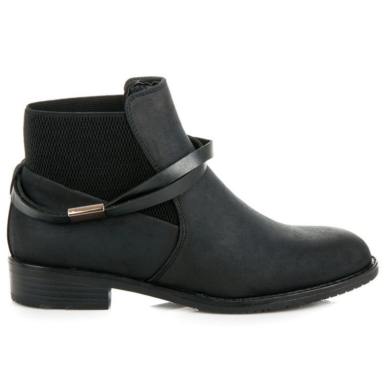 Vinceza Bottines Jodhpur basses le noir