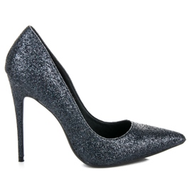 Vices Étaux à talons scintillants le noir