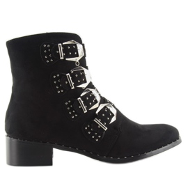 Noir Bottes à clous noir 9276 noir