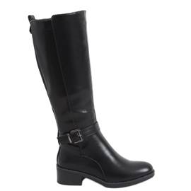 BM Bottes noires ae62p noir le noir