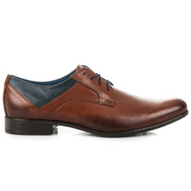 Lucca Chaussures d'affaires marron brun bleu marine