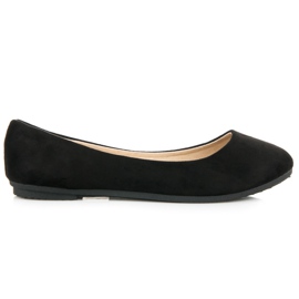 Abloom Ballerines en daim noir le noir