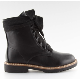 Bottines noires à lacets 8308 noir