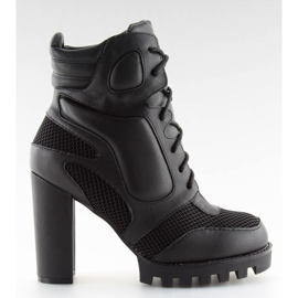 Bottes noires à talons hauts 9132 noir