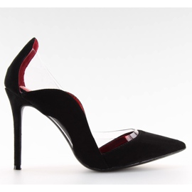 Epingles noires avec inserts transparents le noir