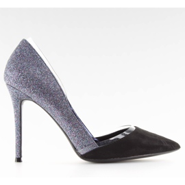 Épingles à paillettes argentées 5127 bleu le noir gris