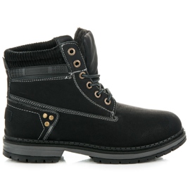 Bottes à lacets noir