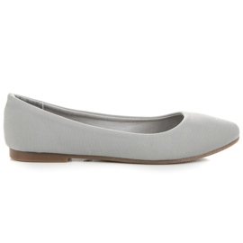 Ballerines textiles gris
