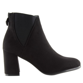 Bottes noires à talons hauts HQ-8A813-1 noir