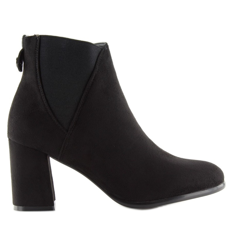 Bottes noires à talons hauts HQ-8A813-1 noir le noir