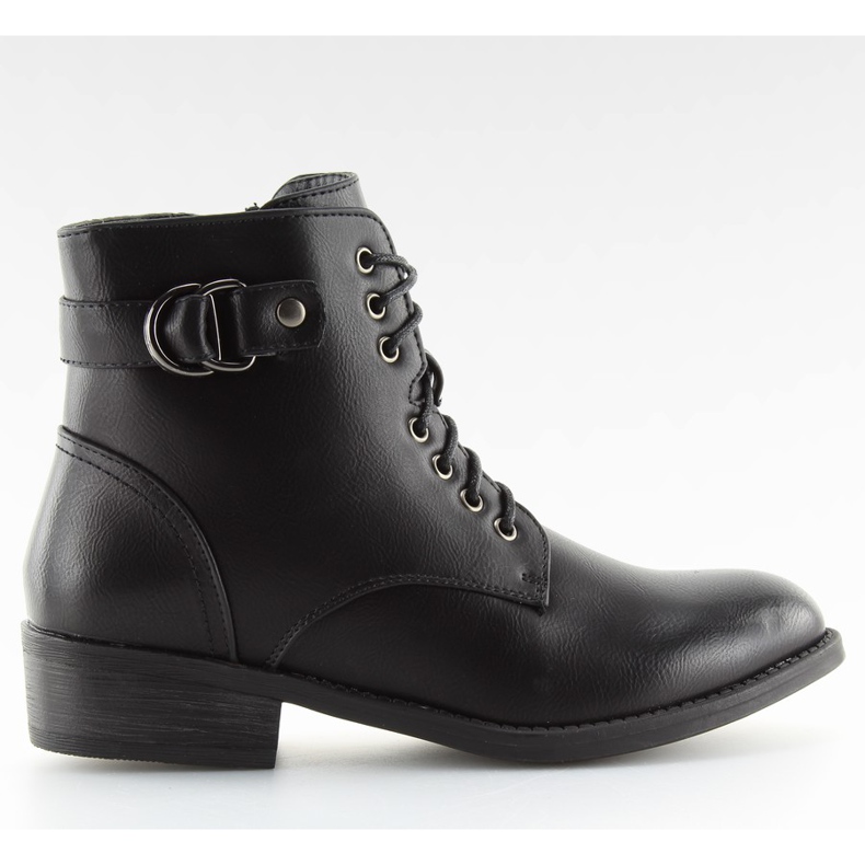Bottines noires à lacets B0-165 noir le noir Bottines noires à lacets B0-165 noir le noir