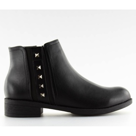 Bottines Chelsea noires pour femme CH-89 noir le noir