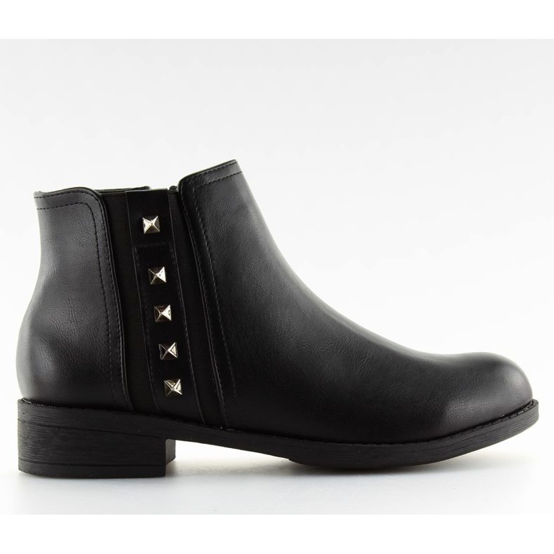 Bottines Chelsea noires pour femme CH-89 noir le noir