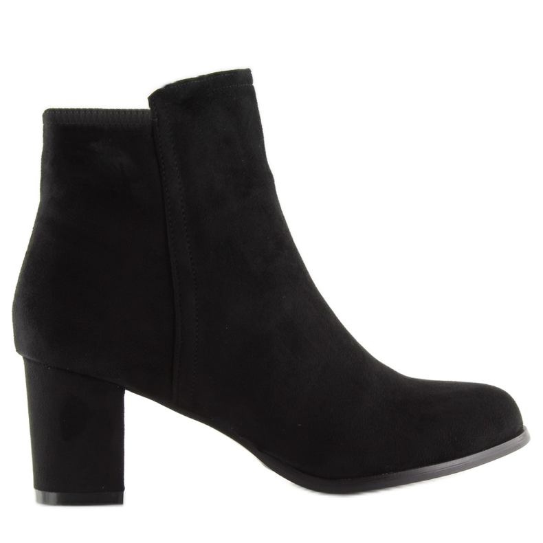 Bottes noires classiques à talon So-208 le noir