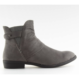 Bottines plates gris 303 gris