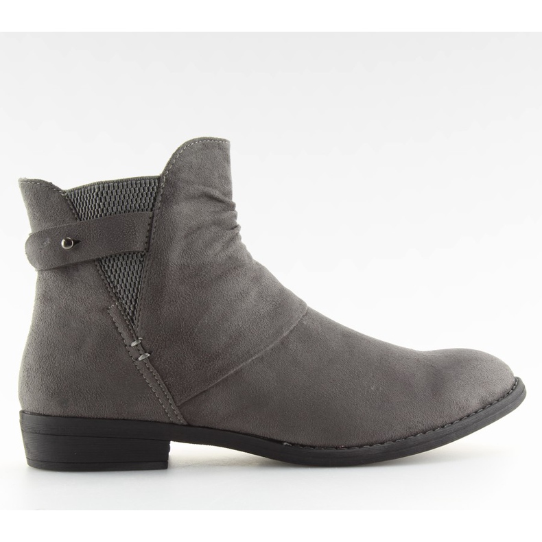 Bottines plates gris 303 gris