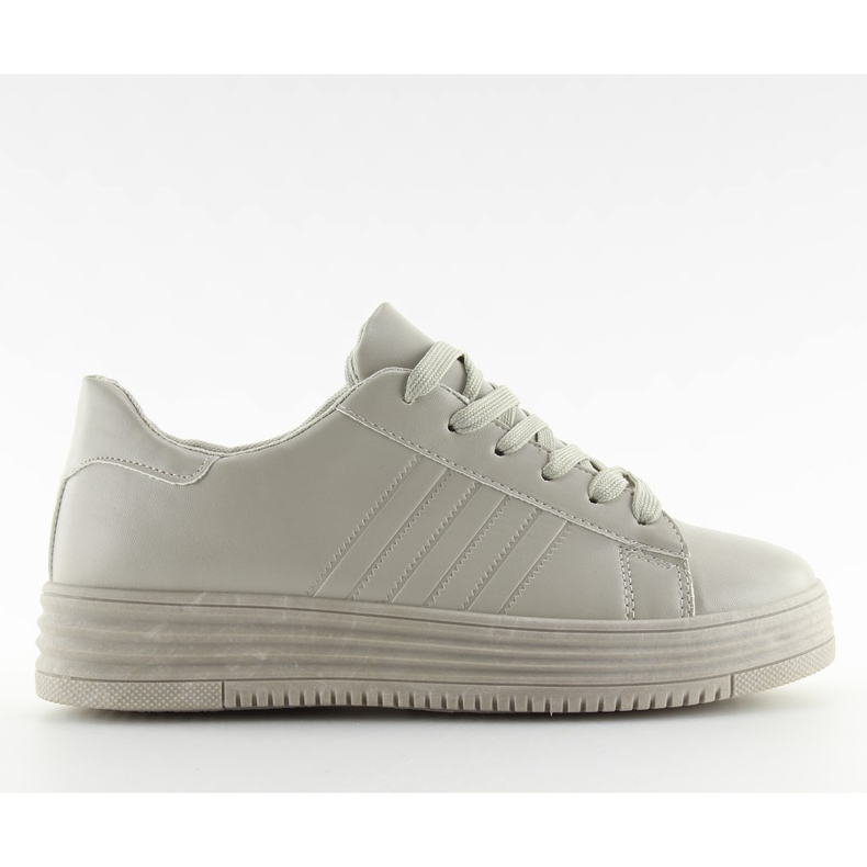 Sneakers sur haut gris gris F1075 Gris Sneakers sur haut gris gris F1075 Gris