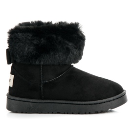 Bella Paris Bottes de neige avec nœud noir