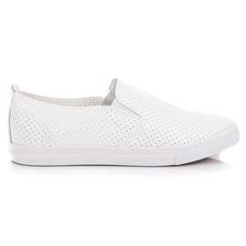 Sport Baskets à enfiler ajourées blanche