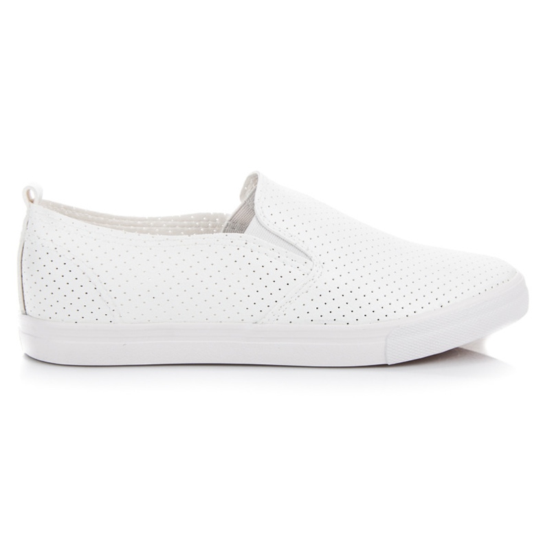 Sport Baskets à enfiler ajourées blanche