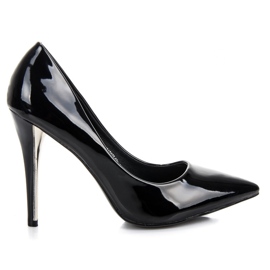 W. Potocki Escarpins laqués noirs