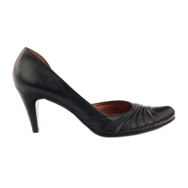 Pees Escarpins Cuir Noir 257