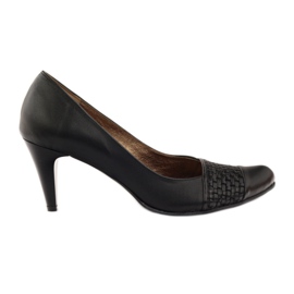 Escarpins Cuir Noir PEES 263