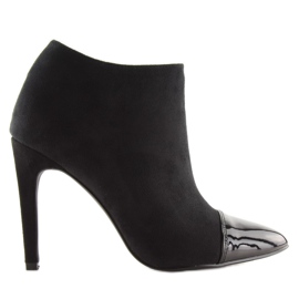 Bottes noires sur talon haut 1131-5 noir