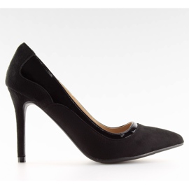 Talons hauts pour femmes noirs 1522-133 Noir