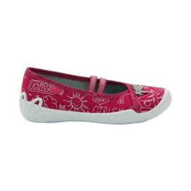 Befado chaussures pour enfants ballerines chaussons 116x236 rose blanc
