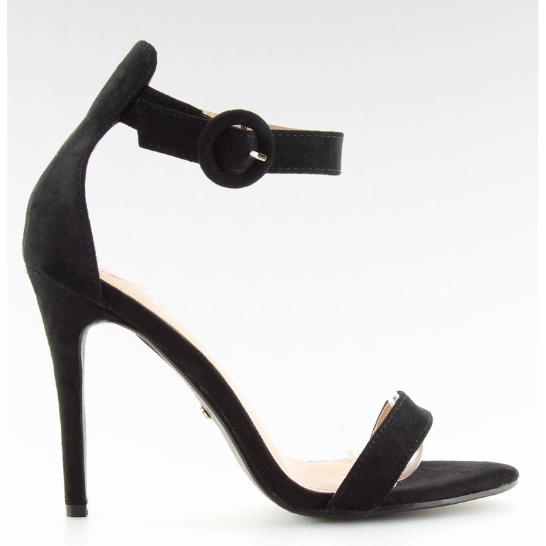 Noir NF-17 Sandales noires à talon haut le noir