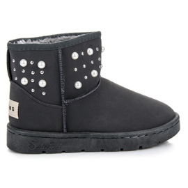 Bella Paris Bottes de neige perlées gris Bella Paris Bottes de neige perlées gris