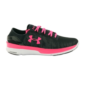 Chaussures de course Under Armour Speedform Turbulence le noir rose