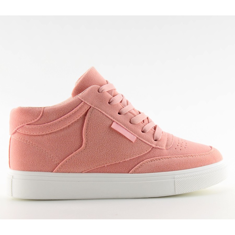 Baskets femme en daim rose NB171P Rose