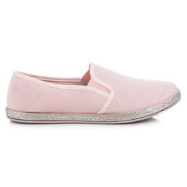 Mckeylor Espadrilles en daim à enfiler rose