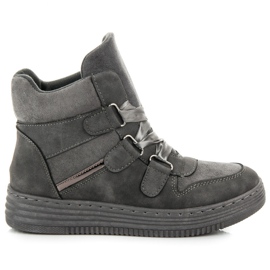 Sport Baskets montantes à ruban gris