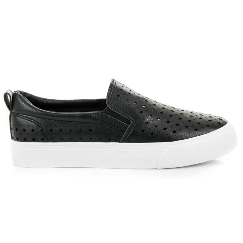 Slipons ajourés noirs le noir