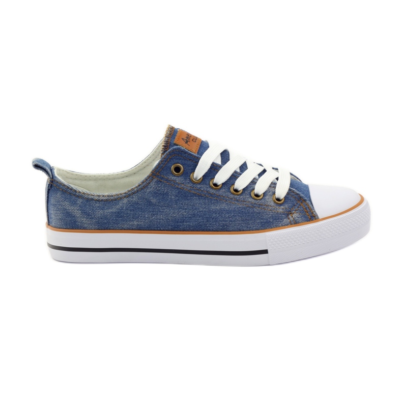 American Club Baskets dk.jeans noué bleu