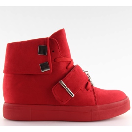 Baskets femme rouges NC158 Rouge