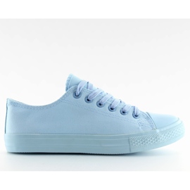 Baskets femme unicolores bleues et bleues
