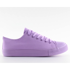 Baskets femme violettes monochromes violettes Baskets femme violettes monochromes violettes