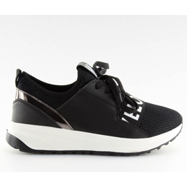 Chaussures de sport noires pour femmes NB155P Black blanc gris