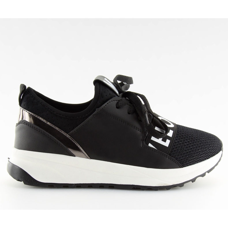 Chaussures de sport noires pour femmes NB155P Black blanche le noir gris