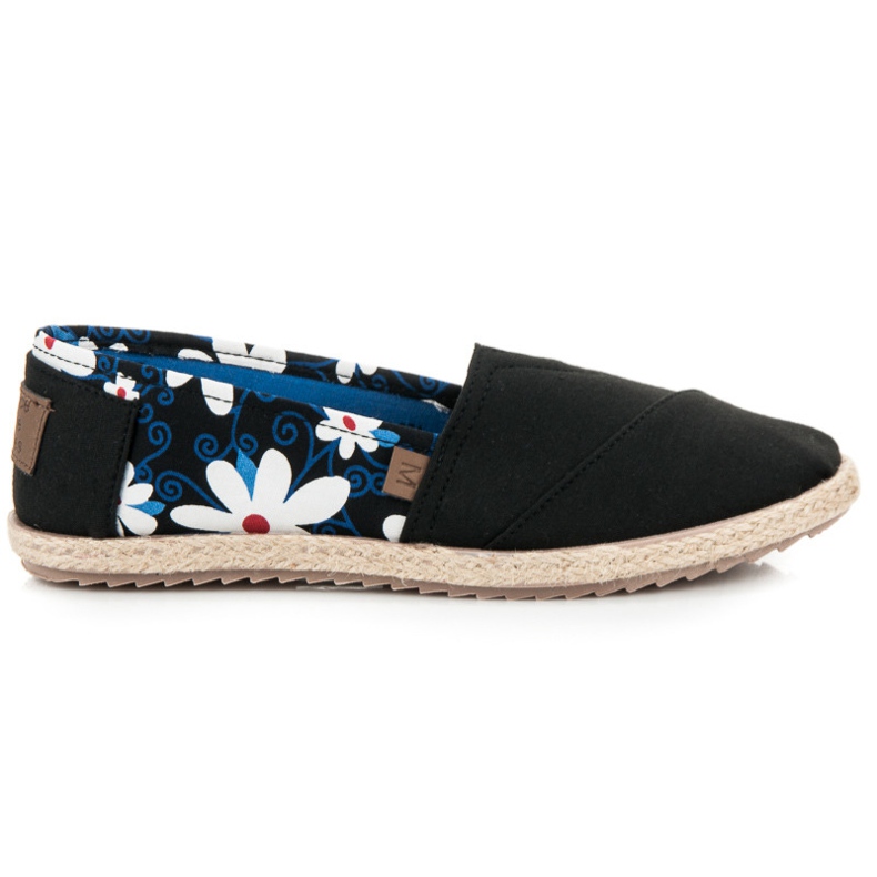 Mckeylor Espadrilles à fleurs le noir