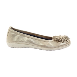 Caprice ballerines chaussures pour femmes 22116 jaune