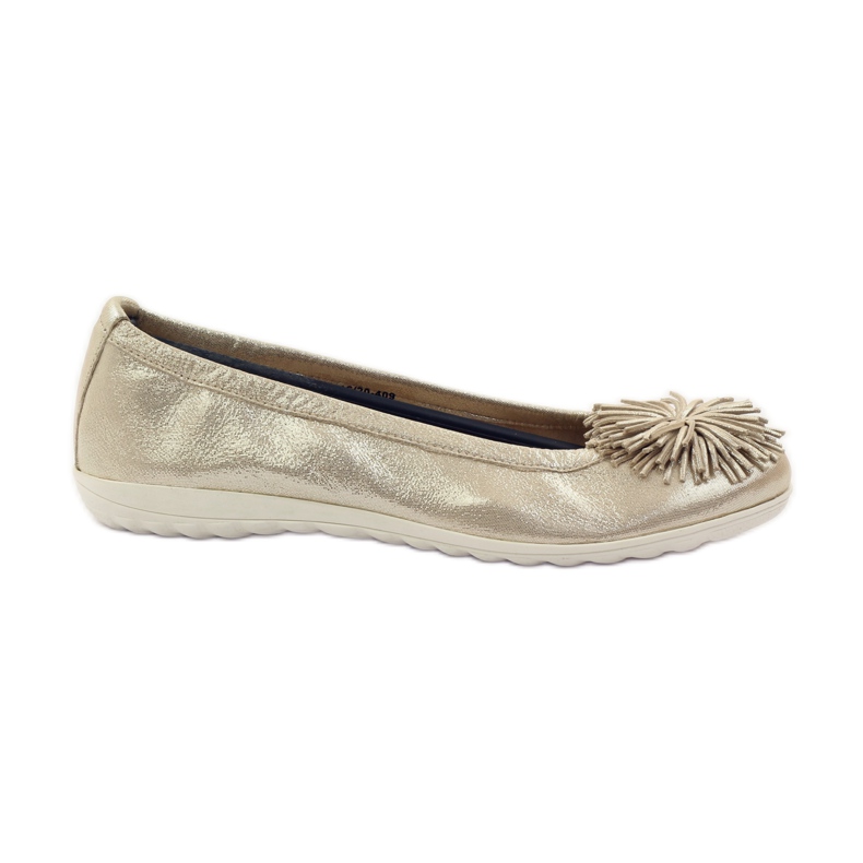 Caprice ballerines chaussures pour femmes 22116 jaune